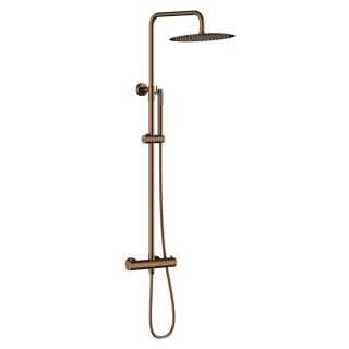 Душевая система с термостатом Knotlor SS-24/RB, бронза