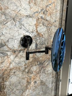 Зеркало с увеличением Boheme 508-GM оружейная сталь