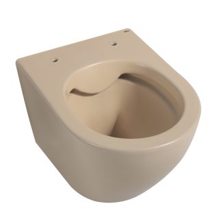 Подвесной унитаз ABBER Bequem AC1100MBB безободковый бежевый матовый
