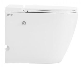 Приставной унитаз ABBER Bequem AC1115P с импульсным смывом белый
