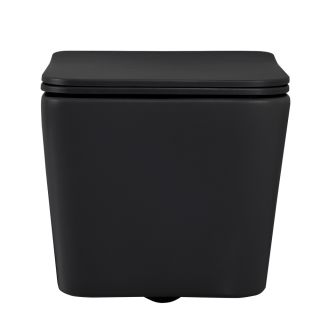 Подвесной унитаз ABBER Rechteck AC1201MB безободковый чёрный матовый