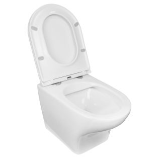 Унитаз подвесной AZARIO Porta AZ-0064 безободковый быстросъемное сиденье микролифт