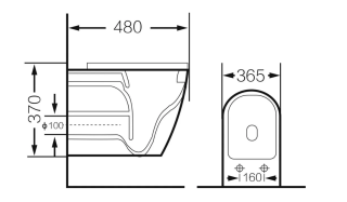 Унитаз подвесной Grossman безободковый чёрный с текстурой кожи крокодила GR-4455BBLS