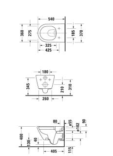 Duravit D-Neo 45770900A1 Rimless Унитаз подвесной с сиденьем микролифт Soft Close, цвет белый