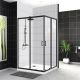 Душевой уголок BelBagno UNO-195-AH-2-120/90-P-NERO 120x90см чёрный