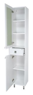 Напольный шкаф - пенал Misty Урал 35см левый белый