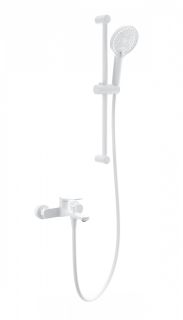 Смеситель для ванны с душевым гарнитуром Wonzon & Woghand WW-C2036-MW белый матовый