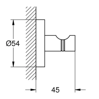 Крючок Grohe Essentials 40364GN1 золото