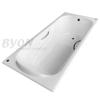 Ванна чугунная Byon Christa 180x80x45 см с ручками