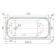 Чугунная ванна Универсал Ностальжи 140x70 см