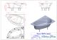 Ванна из искусственного камня Astra-Form Тиора 01010028 правая 155x105 см белый глянец