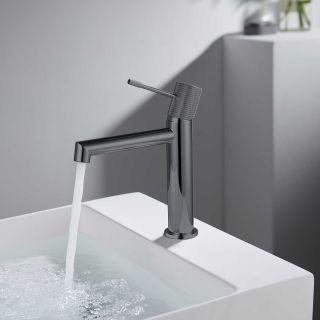 Смесители для раковины Vincea Desire VBF-1D1GM вороненая сталь