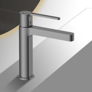 Смесители для раковины Vincea Rondo VBF-1R1GM однорычажный вороненая сталь