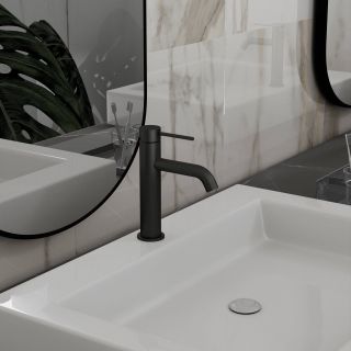 Смеситель для раковины Vincea City VBF-2C1MB, черный