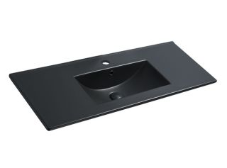 Раковина керамическая Vincea VBS-13100MB 101см чёрный