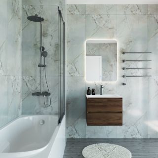 Ванна акриловая Vincea VBT-2A170-LG с ножками 1700*750*480, пристенная, цвет белый