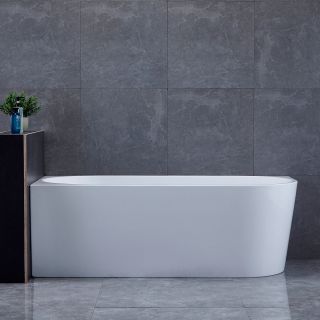 Ванна акриловая Vincea VBT-402-1600L, 1600*750*580, цвет белый, левая, щелевой перелив