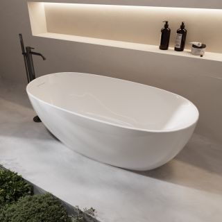 Ванна акриловая Vincea VBT-601-1600, цвет белый, щелевой перелив