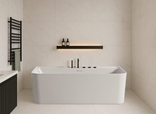 Ванна акриловая Vincea VBT-702-1700, цвет белый, щелевой перелив