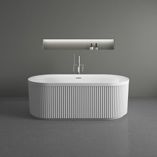 Ванна акриловая Vincea VBT-709-1700, цвет белый, щелевой перелив