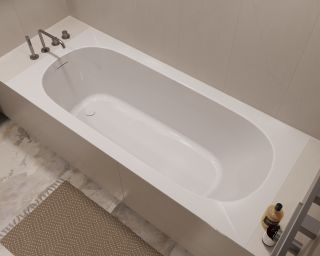 Ванна акриловая Vincea VBT-710-1700, цвет белый, щелевой перелив