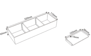 Органайзер для базы под раковину Vincea VCORG-42
