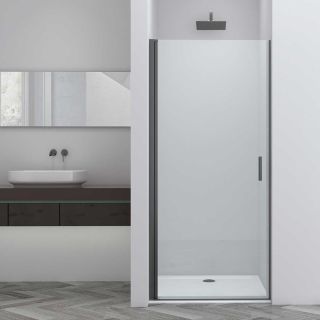 Душевая дверь Vincea Alpha VDP-3AL600CLGM, вороненая сталь, стекло прозрачное