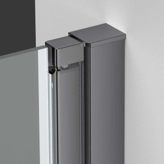 Душевая дверь Vincea Alpha VDP-3AL900CLGM, вороненая сталь, стекло прозрачное