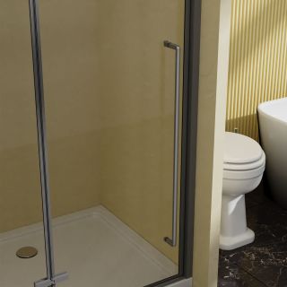 Душевая дверь Vincea Slim-N VDPH-5SN100CLGM, 1000, вороненая сталь , стекло прозрачное