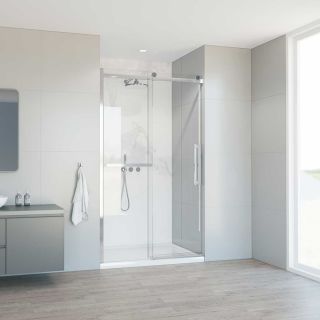 Душевая дверь Vincea Сomo Soft VDS-1CS110CL, 1100, хром, стекло прозрачное