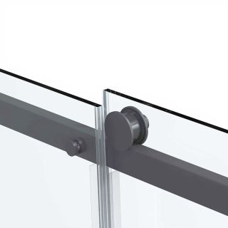 Душевая дверь Vincea Como Soft VDS-1CS110CLGM, 1100, вороненая сталь, стекло прозрачное