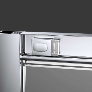 Душевая дверь Vincea Alpha VDS-3AL110CLB, 1100, черный, стекло прозрачное