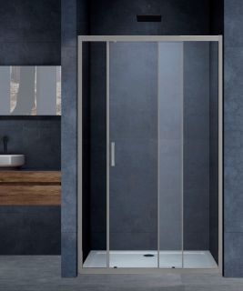 Душевая дверь Vincea Alpha VDS-3AL120CLGM, 1200, вороненая сталь, стекло прозрачное