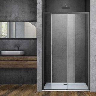 Душевая дверь Vincea Soft VDS-3SO130CLGM, 1300, вороненая сталь, стекло прозрачное