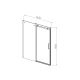Душевая дверь Vincea Como-N VDS-4CN140CLB, 1400, черный, стекло прозрачное
