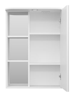 Зеркальный шкаф с подсветкой Misty Венера правый 60см белый