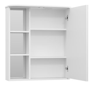 Зеркальный шкаф с подсветкой Misty Венера правый 70см белый