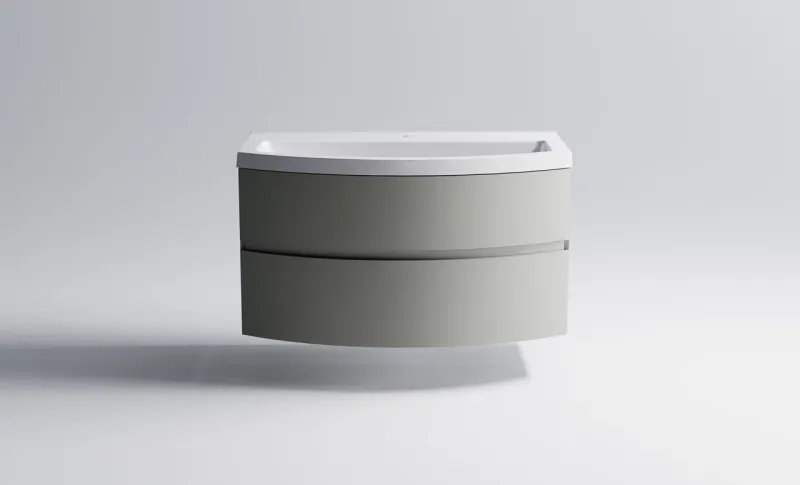 Тумба с раковиной Astra-Form Венеция 2.0 03100002ncss3502-y+04010019 100 см серо-бежевый матовый