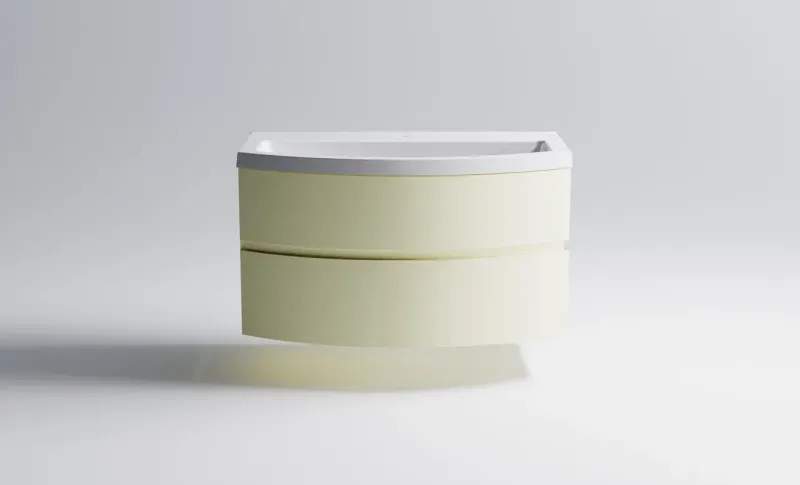 Тумба с раковиной Astra-Form Венеция 2.0 03100002ral1013+04010019 100 см бежевый матовый