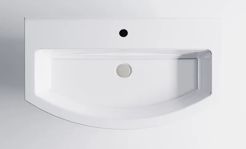 Тумба с раковиной Astra-Form Венеция 2.0 03100004+04010022 80 см белый матовый