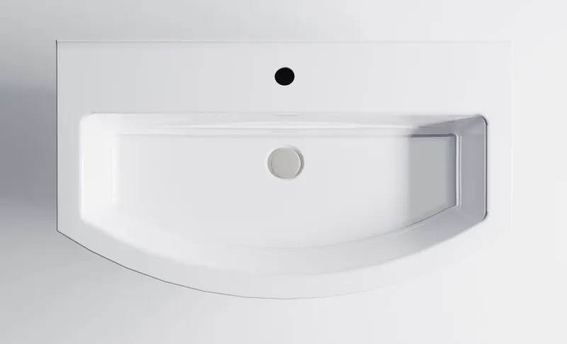 Тумба с раковиной Astra-Form Венеция 2.0 3 3100003ral7024+04010022 80 см тёмно-серый матовый