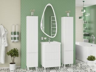 Универсальный шкаф - пенал Brevita Victory VIC-05035-010R правый 35см белый