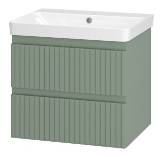 Подвесная тумба под раковину Brevita Victory VIC-09060-0802Я 60см зелёный