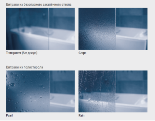 Шторка на ванну Ravak CVSK1 ROSA 140/150 R 7QRM0C00Y1 Transparent профиль хром правый