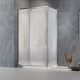 Душевой уголок Veconi Rovigo RV-034R, 1000х1000х1950, хром, стекло дождь