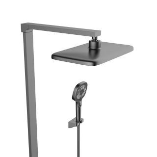 Душевая стойка Vincea Inspire VSFS-3I13TGM с термостатом воронёная сталь