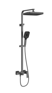 Душевая стойка Vincea Dice VSFS-4C12GM, вороненая сталь