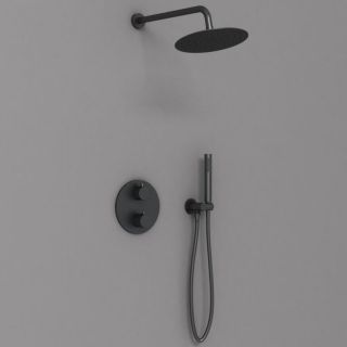 Душевой комплект Vincea VSFW-101TMB термостатическая черный
