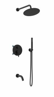 Душевой комплект Vincea Villa VSFW-1VL3MB встраиваемый, трехрежимный, черный