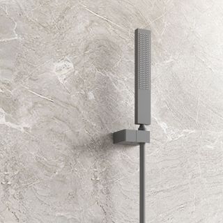 Душевой комплект Vincea Futura VSFW-2F11TGM термостатический встраиваемый, трехрежимный, вороненая сталь